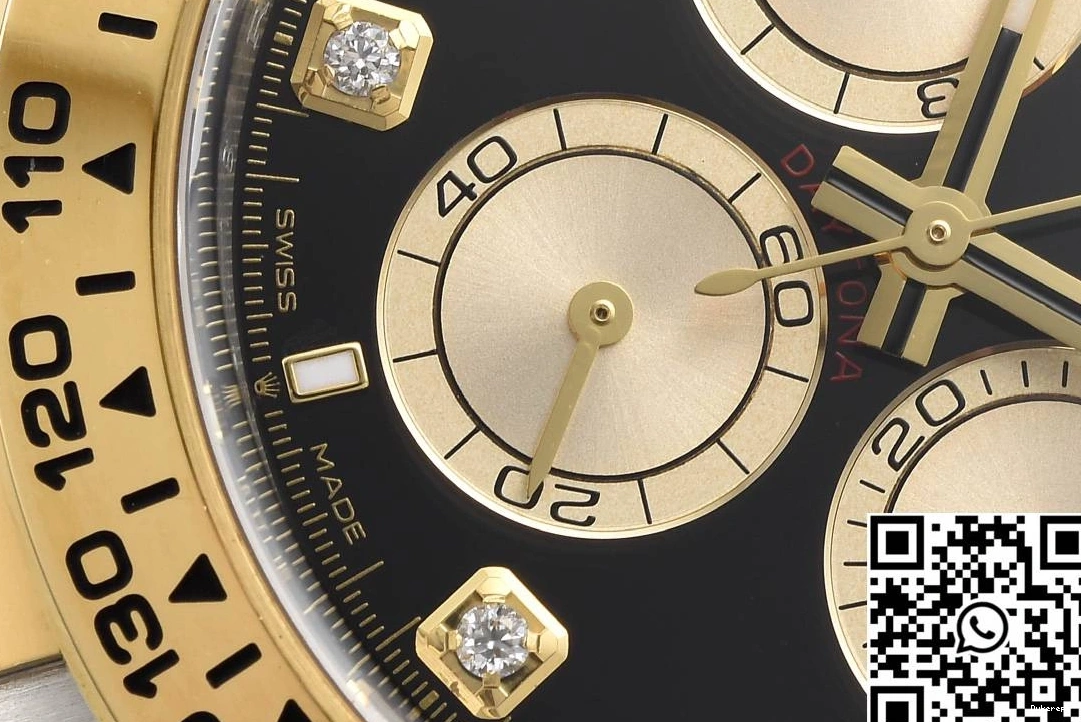 Cosmograph Gold Clean Rolex Factory Daytona Original Diamond 1083 Bezel Hourmarker M126503 0807